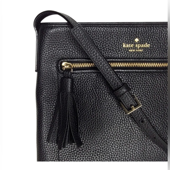 Kate Spade Chester Street Dessi Crossbody Bag- Black Pebbled Leather - Picture 6 of 10